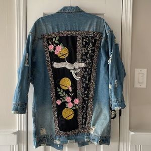 Sundays One of a kind Jean distressed Jacket